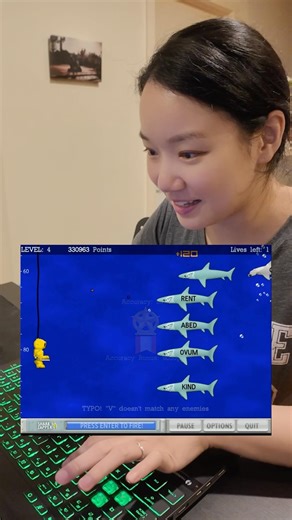 Typing shark ⌨️🦈 #gaming #game #games #gameplay