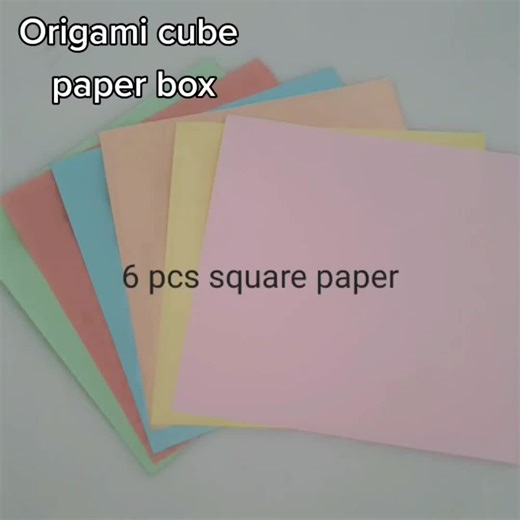Colorful Origami Cube Tutorial for Kids
