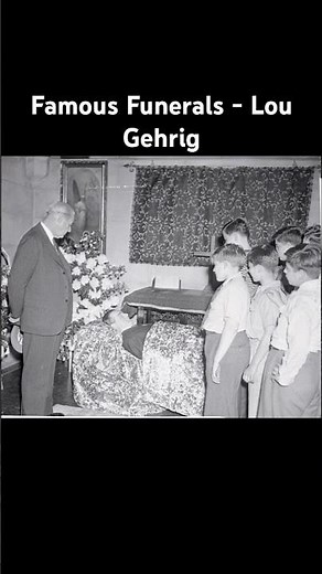 Famous Funerals - Lou Gehrig #history #funeral #family #memorial #lougehrig #mlb #mlbb #famous #rip