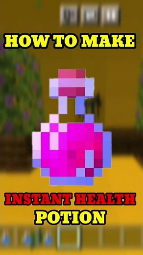HOW TO MAKE INSTANT HEALTH POTION | POTION OF HEALING | MINECRAFT | INSTANT HEALTH POTION