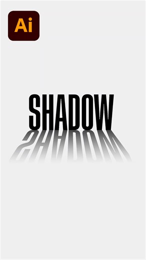 Learn how to create this clean long shadow reflection text effect in Adobe Illustrator step by step. A simple typography trick that can level up your graphic design skills. #illustratortutorial #graphicdesign #typographyeffect #designtricks #adobeillustrator