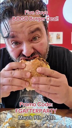 Last chance to get the Five Guys Bogo Burger deal! #fiveguys #foodreview #burger