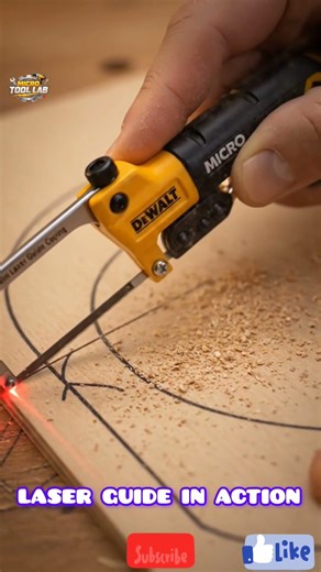 This Keychain Saw Has a LASER?! Real Wood Cutting Test #diytools #powertools #woodworking #minitools