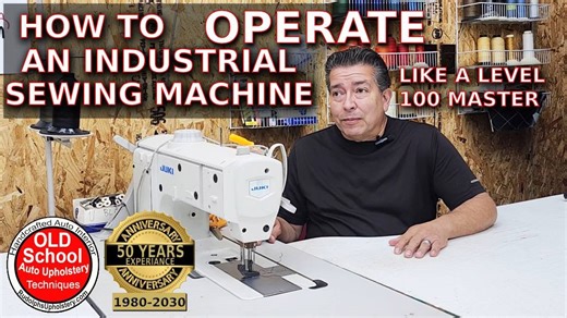 How To Use Industrial Sewing Machine Tutorial: Beginner Upholstery
