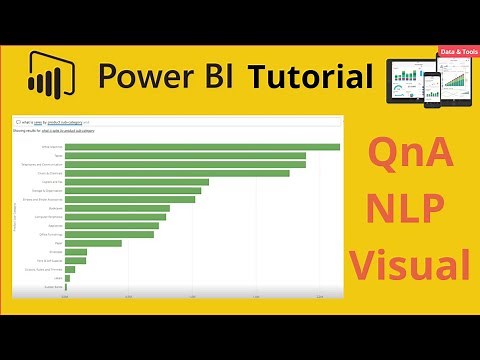 Power BI Q&A or Natural Language Processing NLP Visual Component Creation Tutorial