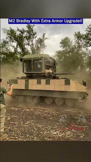 Ukrainian M2 Bradley Gets Extra Armor Upgrade!!