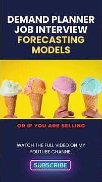 DEMAND PLANNER JOB INTERVIEW #demandplanning #forecasting #jobinterview #supplychain #coach #scm
