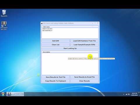 How To Use EAN Search and Lookup Multiple Codes Software