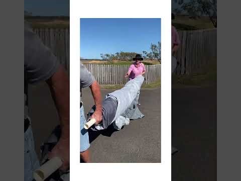 Easy way to put on Caravan Cover