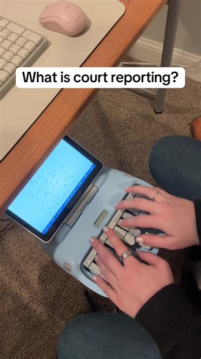 This is your sign! Court reporting is the hidden gem of careers! It pays well and we are in high demand! #courtreporting #steno #freelancer #stenography #fyp