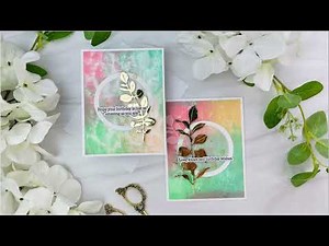 Using A Brayer And Stencil To Create Backgrounds