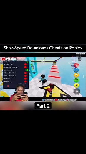 IShowSpeed Explores Roblox Flying Mechanics