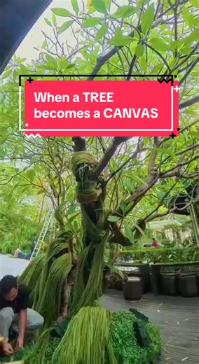 Transforming Nature: Art Installation with Trees