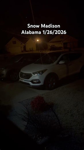 Snow Madison Alabama 1/26/2026 #shorts