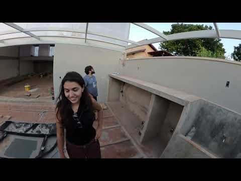 Marcela came to show the warehouse.