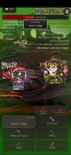 Orna : Deity (AL176) Arisen Morrigan 10 sec, using new spells