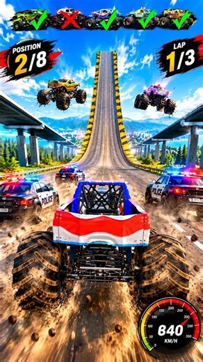 Monster Car Mega Ramp jump in Beamng Drive | Monster | Super cars | Hot Wheels | Big wheels car