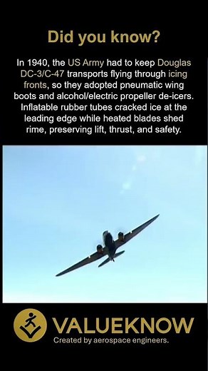 De-icing in the DC-3 #aerospace #engineering #aircraft #dc3 #aviation