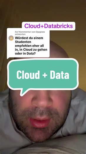 Antwort auf @Opppww Cloud und Data ist die Richtung! #databricks #cloud #informatik #azure #software
