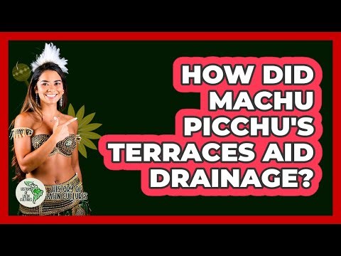 How Did Machu Picchu's Terraces Aid Drainage?