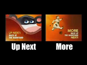NickToons Back At The Barnyard Up Next And More Bumpers Comparison (Weekend Version) (2009)