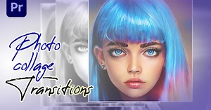 Photo Collage Transitions with Modern Film Burn Effects