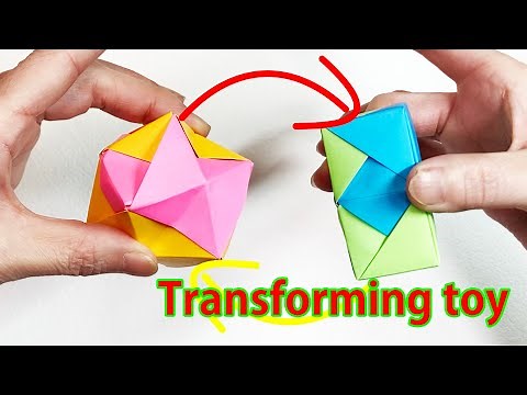 【遊べるおりがみ】変形オモチャ・ストレスリムーバー