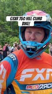 Suzuki GSXR 750 Hill Climb Bike!