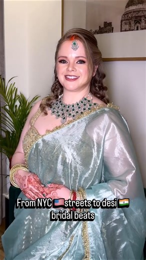 American Bride Slaying Indian Glam 🥹❤️ | Glam Faces By Shailjaa #noidamakeupartist #bridalmakeup