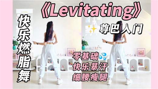 《Levitating》入门燃脂舞，零基础尊巴瘦全身太简单！新手大体重友好～