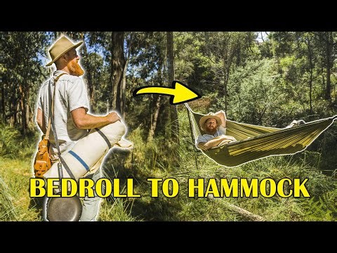 How to use a Camping Hammock as a Traditional Swagman Bedroll