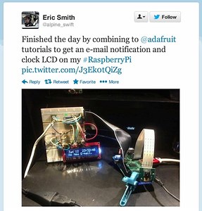 RasPi Clock and LCD Project from the Adafruit Community! #piday #raspberrypi @Raspberry_Pi