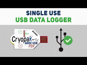 Single-use, Disposable USB type logger, Temperature & Humidity recorder for pharma, food, logistics.