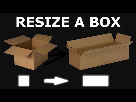 How to Refold Resize a Cardboard shipping Box