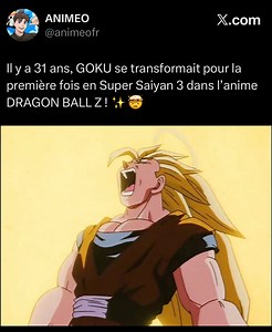 480K views · 9.2K reactions | 31 ans déjà, que Goku se transformait en SSJ3 face Buu dans Dragon Ball Z ! | animeofr | Facebook