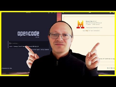 A Claude Code alternative. 100% Local LLM ? Mistral vibe vs Opencode