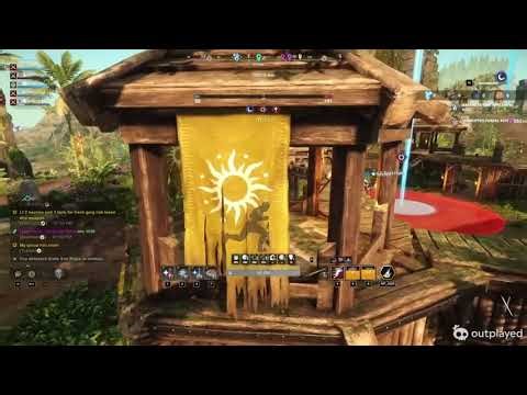 Sword and Shield w/ Spear (Spartan Build) | Outpost Rush PvP New World