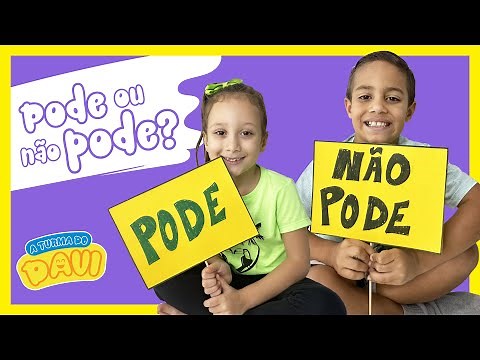 PODE OU NÃO PODE? - REGRAS DE CONVIVÊNCIA, COMBINADOS E BOAS MANEIRAS.