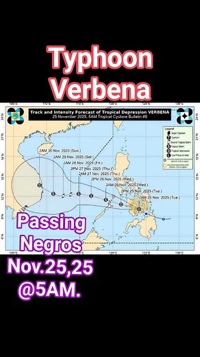 13K views · 35 reactions | Verbena will be passing negros today nov.25, 2025, forcasted @ signal #1, and with heavy rainfall under red alert warning # 6, so negrosanon be on alert for possible floods, and keep on praying #Respect #VerbenaPH #RespectPost | Eduardo Florendo | Facebook