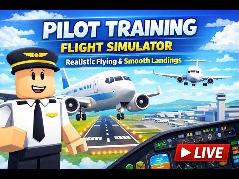 ✈️ Pilot Training Flight Simulator | Realistic Flying & Smooth Landings