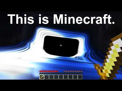 Falling into a Black Hole in Minecraft