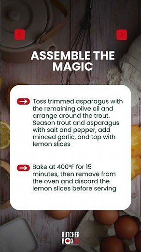 Baked Rainbow Trout with Lemon, Pepper & Garlic⁠