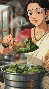 🌧️Cozy Rainy Village Cooking | Traditional Kerala Ela Ada #ghiblistyle #asmr #cooking