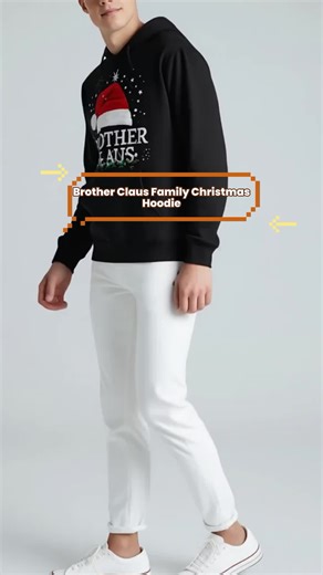 Brother Claus Cute Family Christmas PJs for Men and Boys