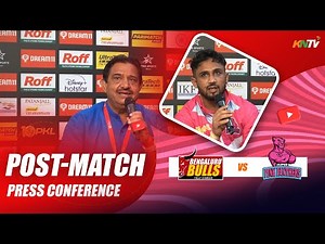 PKL 10 M22 Bengaluru Bulls vs Jaipur Pink Panthers Press Conference ft. Funny Randhir Singh Sehrawat