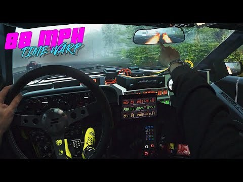 88 MPH TIME WARP - DeLorean Dawn Run | Assetto Corsa