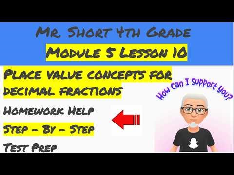 Module 5 Lesson 10 Eureka Math Homework Help (4th Grade)