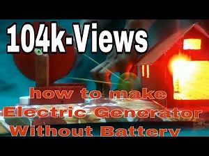 How to make Electric Generator without Battery|at Home|Science Project|Science Exhibition