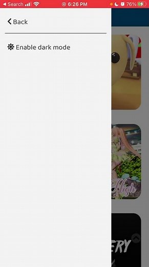 Traderie app - how to enable dark mode or change language?