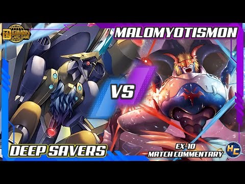 Deep Savers vs MaloMyotismon - Digimon TCG EX-10 Match Commentary